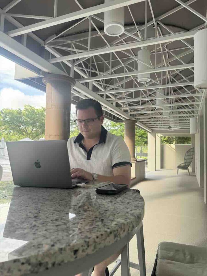 Working on Computer